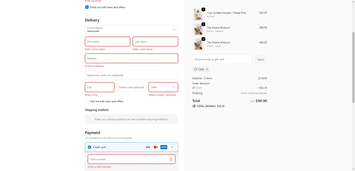Coco McCall Shop promo code screenshot showing code Cass applied at Coco McCall Shop checkout page. Uploaded by SimplyCodes community member SwiftCurator4059 on Nov 24, 2025