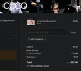 WELCOMEBACK coupon verification screenshot