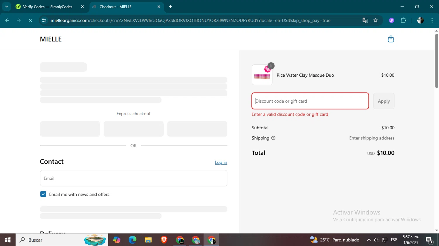 Coco Reef promo code screenshot showing code paula20 applied at Coco Reef checkout page. Uploaded by SimplyCodes community member CleverSage9163 on Jun 1, 2025