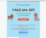 CocoTherapy coupon verification screenshot