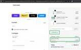 Cocunat Store coupon verification screenshot
