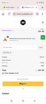 77715 coupon verification screenshot