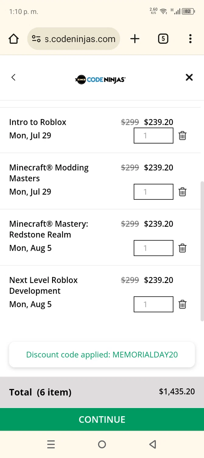 Code Ninjas Coupon Codes 5 Off October 2024