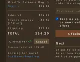 GIOVANNYFLORES coupon verification screenshot
