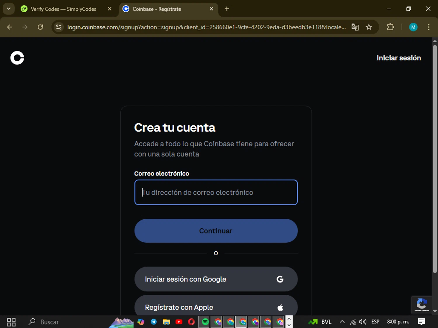 Coinbase promo code screenshot showing code SG15USDC applied at Coinbase checkout page. Uploaded by SimplyCodes community member Micell on May 14, 2025