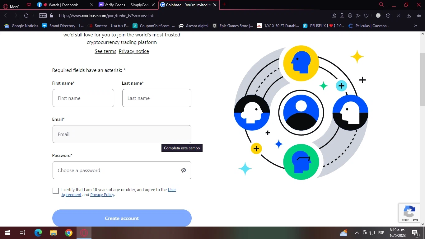 Coinbase NFT checkout page showing Coinbase NFT promo code box | Screenshot taken by SimplyCodes community member on May 16, 2023