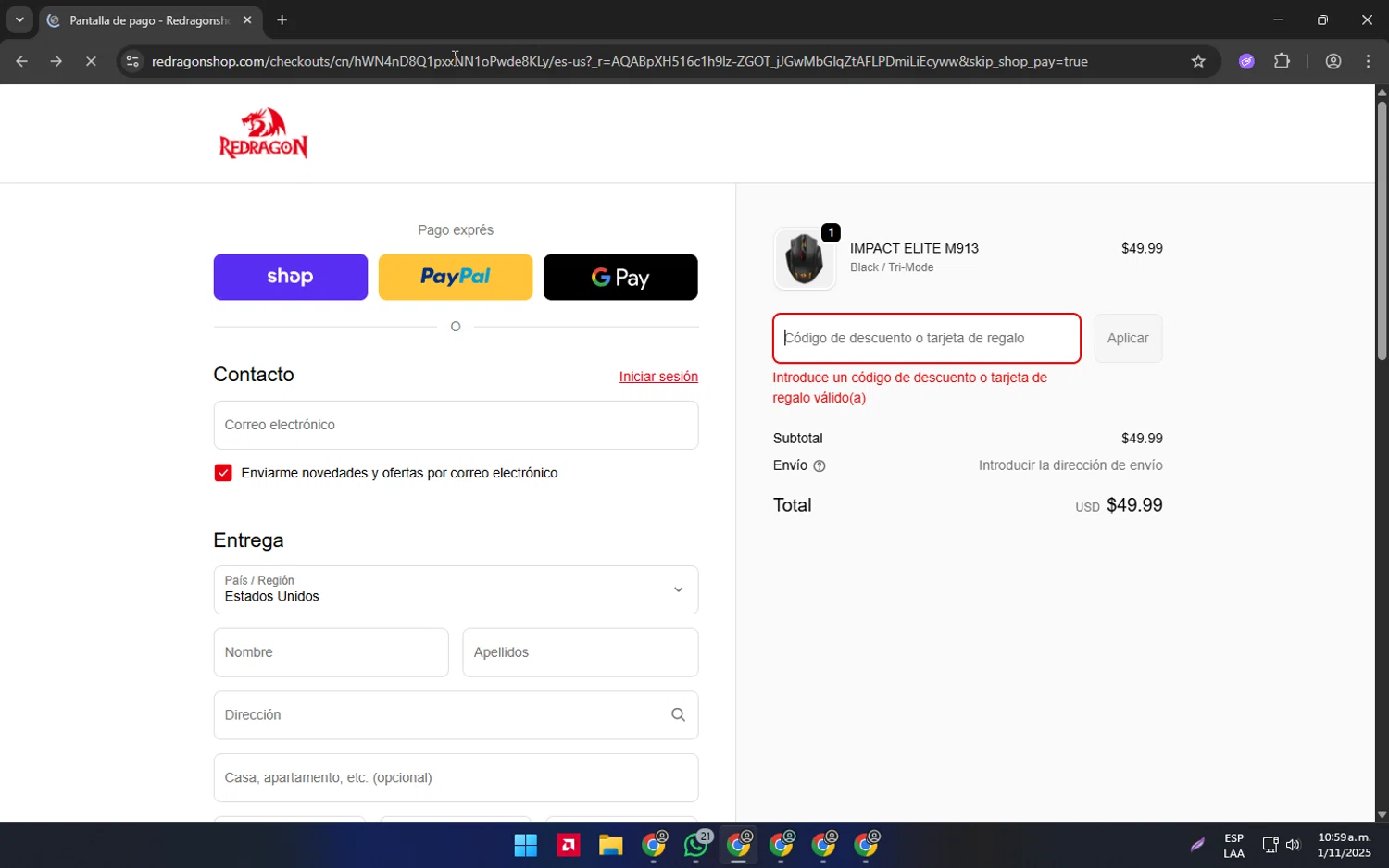 Coinbase Wallet promo code screenshot showing code U6DSTFY applied at Coinbase Wallet checkout page. Uploaded by SimplyCodes community member batmann_28 on Nov 28, 2025