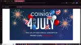 Coinigy coupon verification screenshot