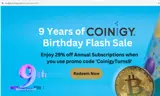 Coinigy coupon verification screenshot