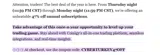Coinigy coupon verification screenshot