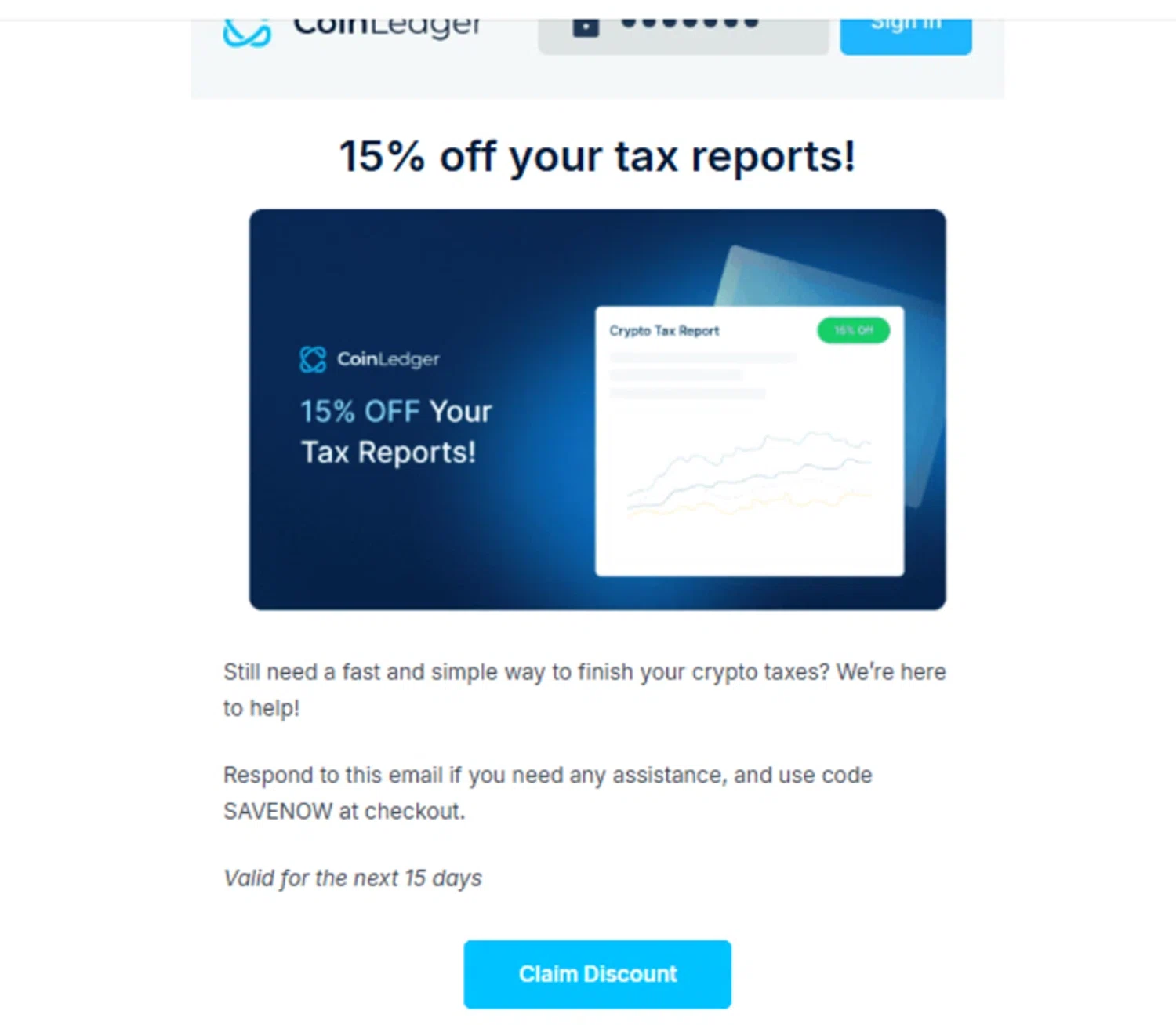 Coin Ledger discount code screenshot showing code SAVENOW applied at Coin Ledger checkout page. Uploaded by SimplyCodes community member Frionel_Pessi on Jun 26, 2025
