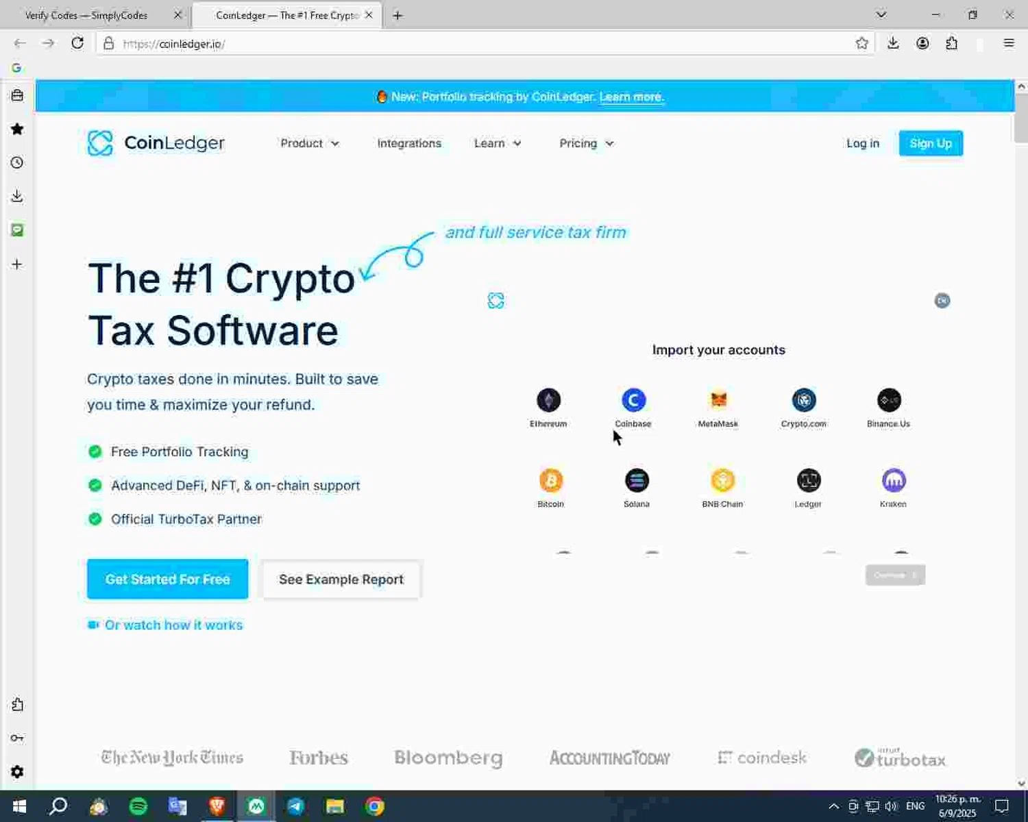 Coin Ledger discount code screenshot showing code 8nac9fdg10 applied at Coin Ledger checkout page. Uploaded by SimplyCodes community member Deadpool on Sep 7, 2025