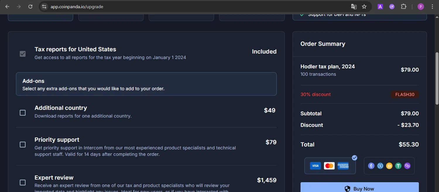 Coinpanda coupon code screenshot showing code LIMITED25 applied at Coinpanda checkout page. Uploaded by SimplyCodes community member firoas on Jul 3, 2025