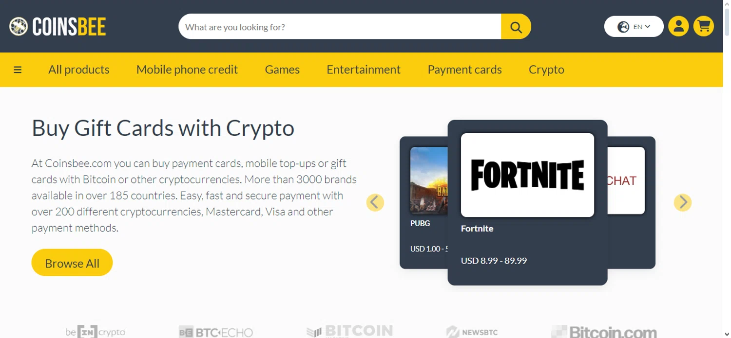 Coinsbee checkout page showing Coinsbee discount code box | Screenshot taken by SimplyCodes community member on Oct 28, 2024