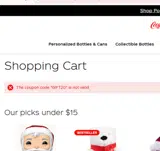 GIFT20 coupon verification screenshot
