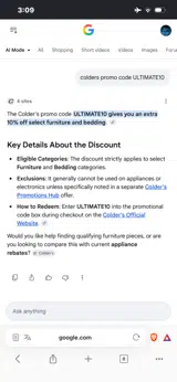 ULTIMATE10 coupon verification screenshot