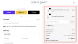 Cole & Gwen coupon verification screenshot