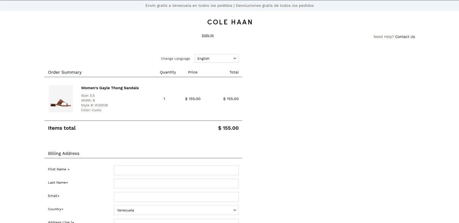 Cole Haan promo code screenshot showing code SUMMER applied at Cole Haan checkout page. Uploaded by SimplyCodes community member Elosox1 on Jun 24, 2025