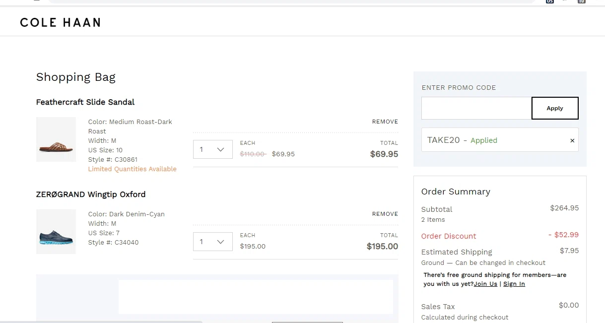 20 Off Cole Haan Promo Codes Sep 2021 SimplyCodes