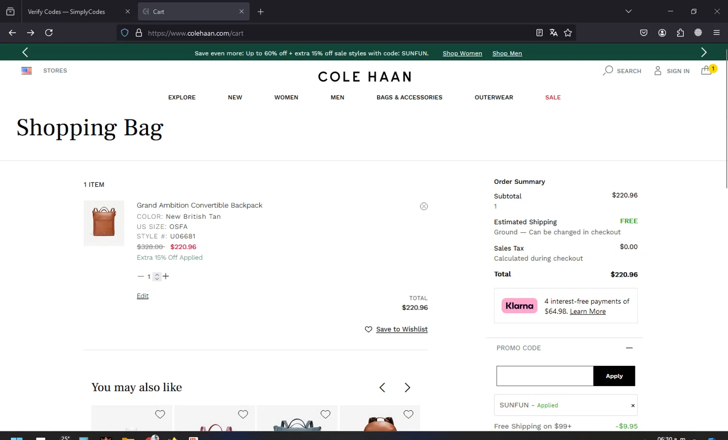 Cole Haan Promo Codes - 25% Off | November 2024