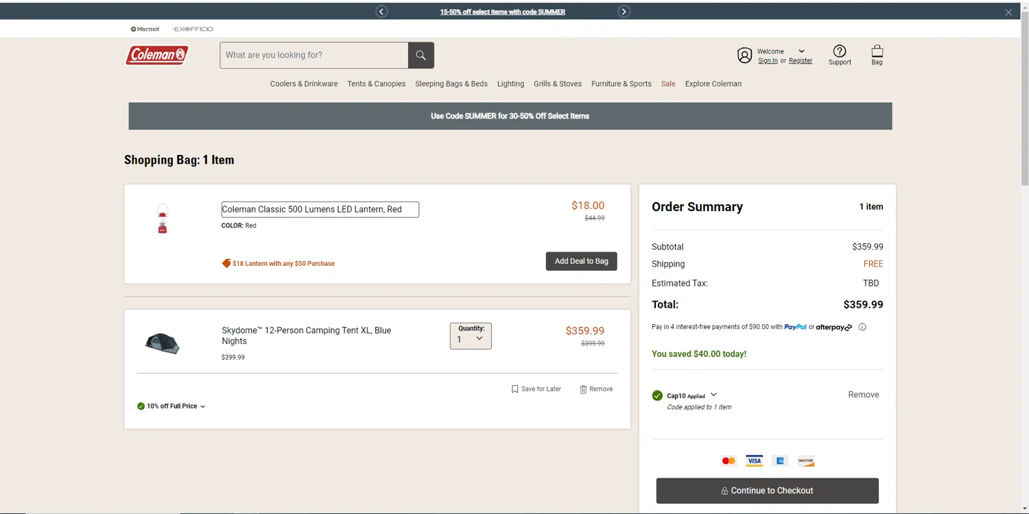 Coleman Promo Codes 30 Off August 2024