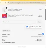 SMILE10 coupon verification screenshot