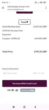 APRIL20 coupon verification screenshot
