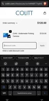 Colitt coupon verification screenshot