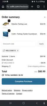 Colitt coupon verification screenshot