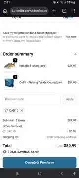 Colitt coupon verification screenshot
