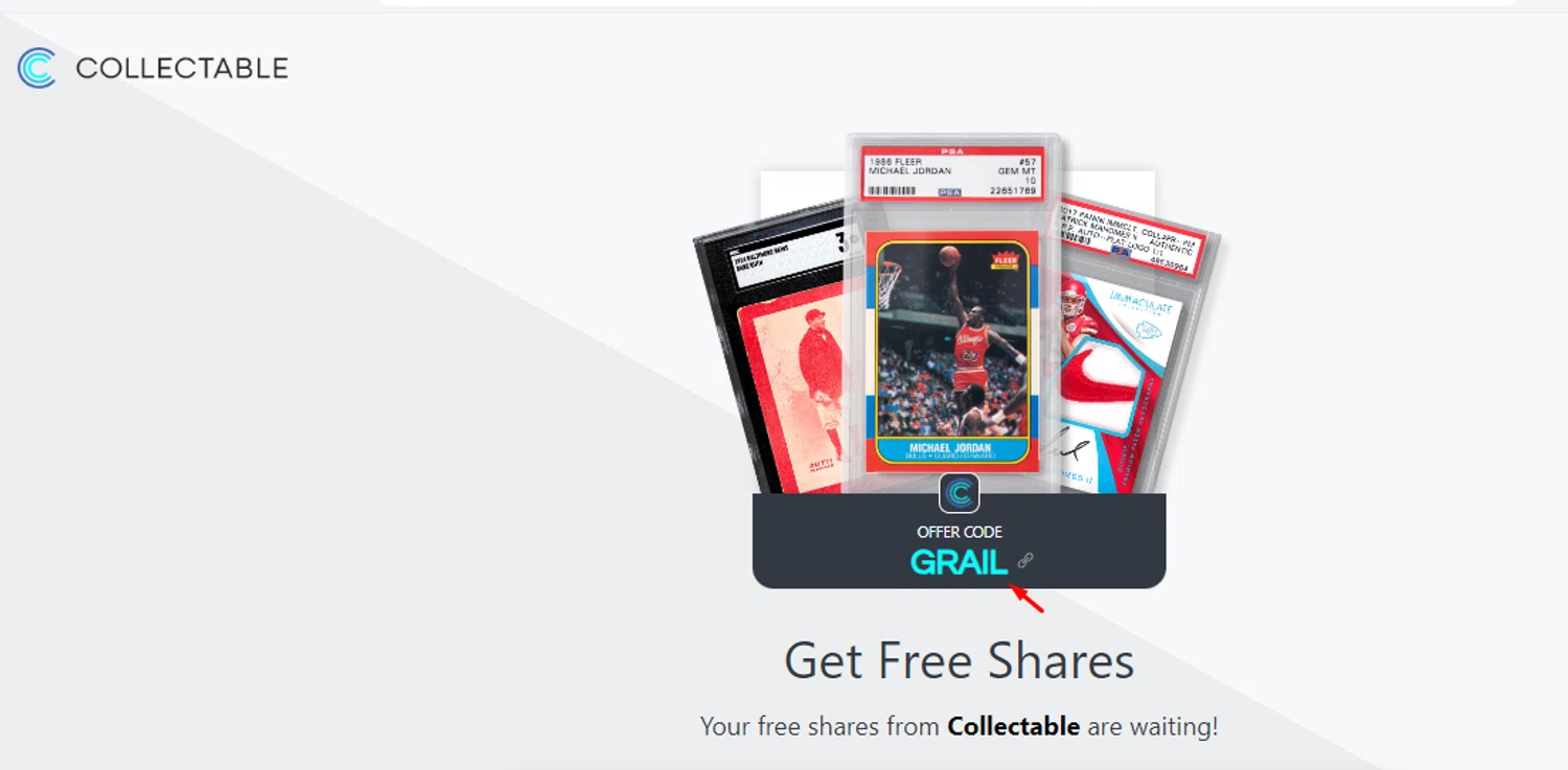 Collectable promo code screenshot showing code GRAIL applied at Collectable checkout page. Uploaded by SimplyCodes community member carlosrivero on Jul 14, 2024