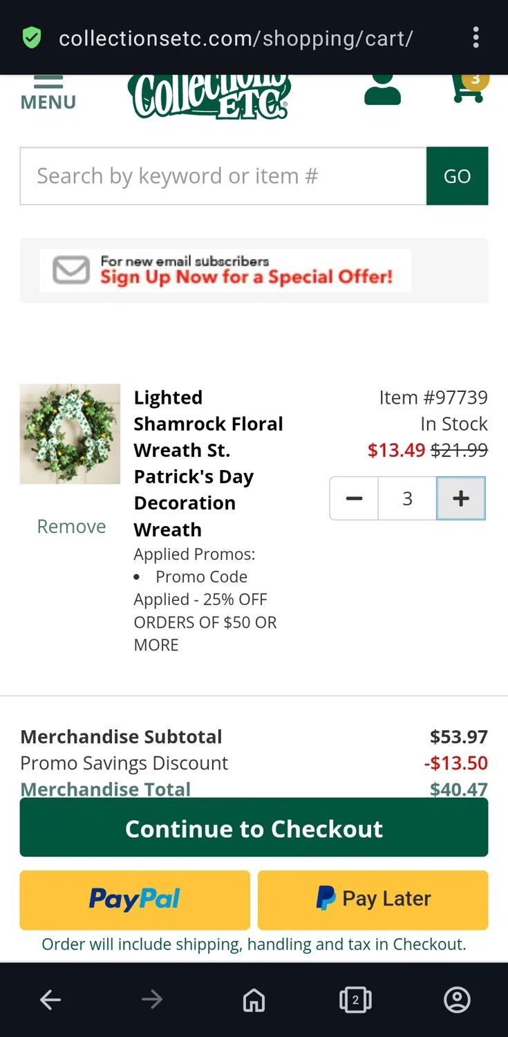 Collections Etc. Promo Codes 25 Off June 2024