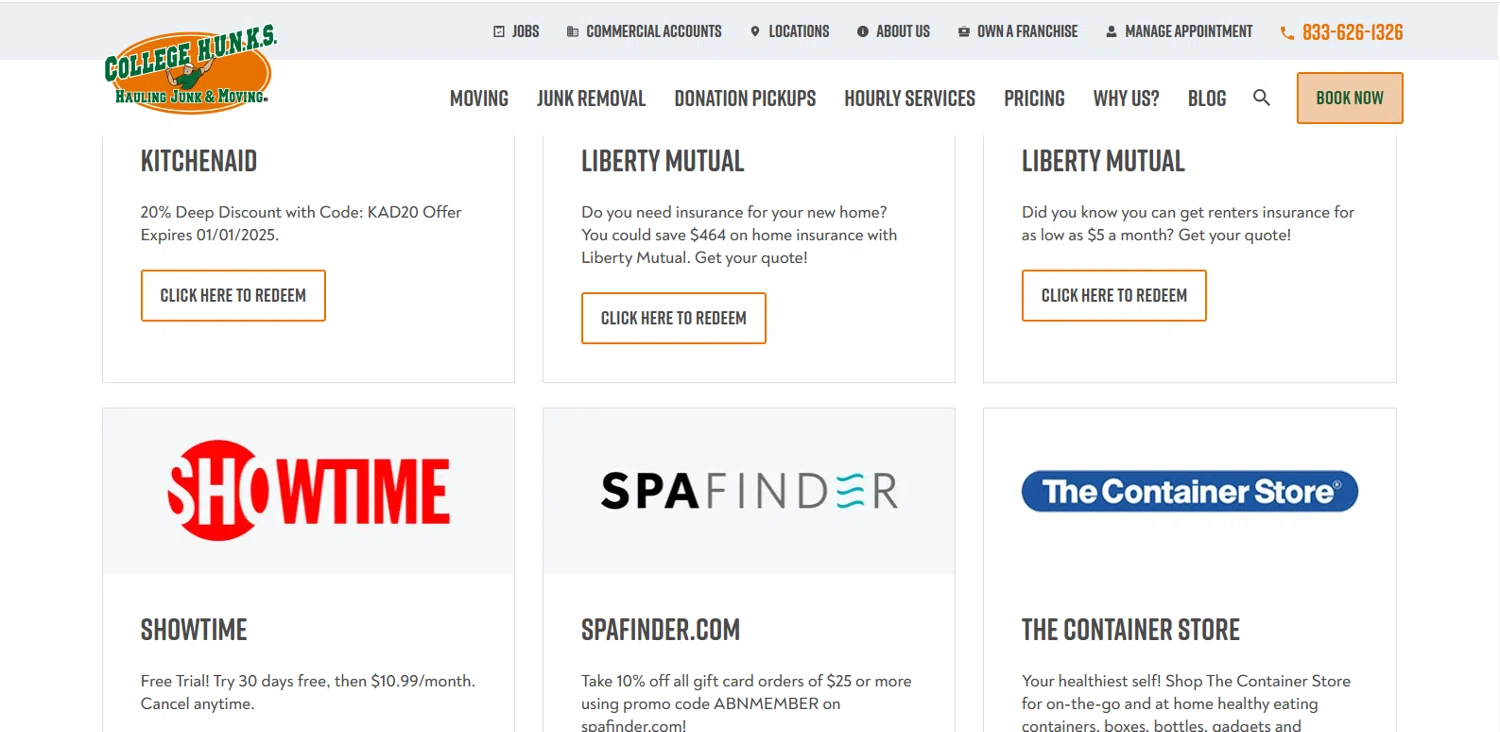 College HUNKS promo code screenshot showing code TNTIX applied at College HUNKS checkout page. Uploaded by SimplyCodes community member dimitriv on Apr 13, 2025