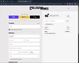 CollegeWares coupon verification screenshot