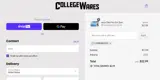 CollegeWares coupon verification screenshot