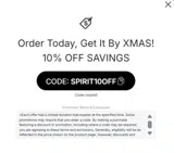 SPIRIT10OFF coupon verification screenshot
