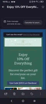 Cologne & Cotton coupon verification screenshot