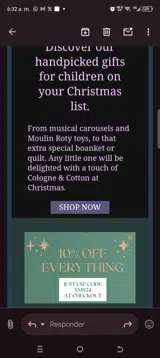 Cologne & Cotton coupon verification screenshot