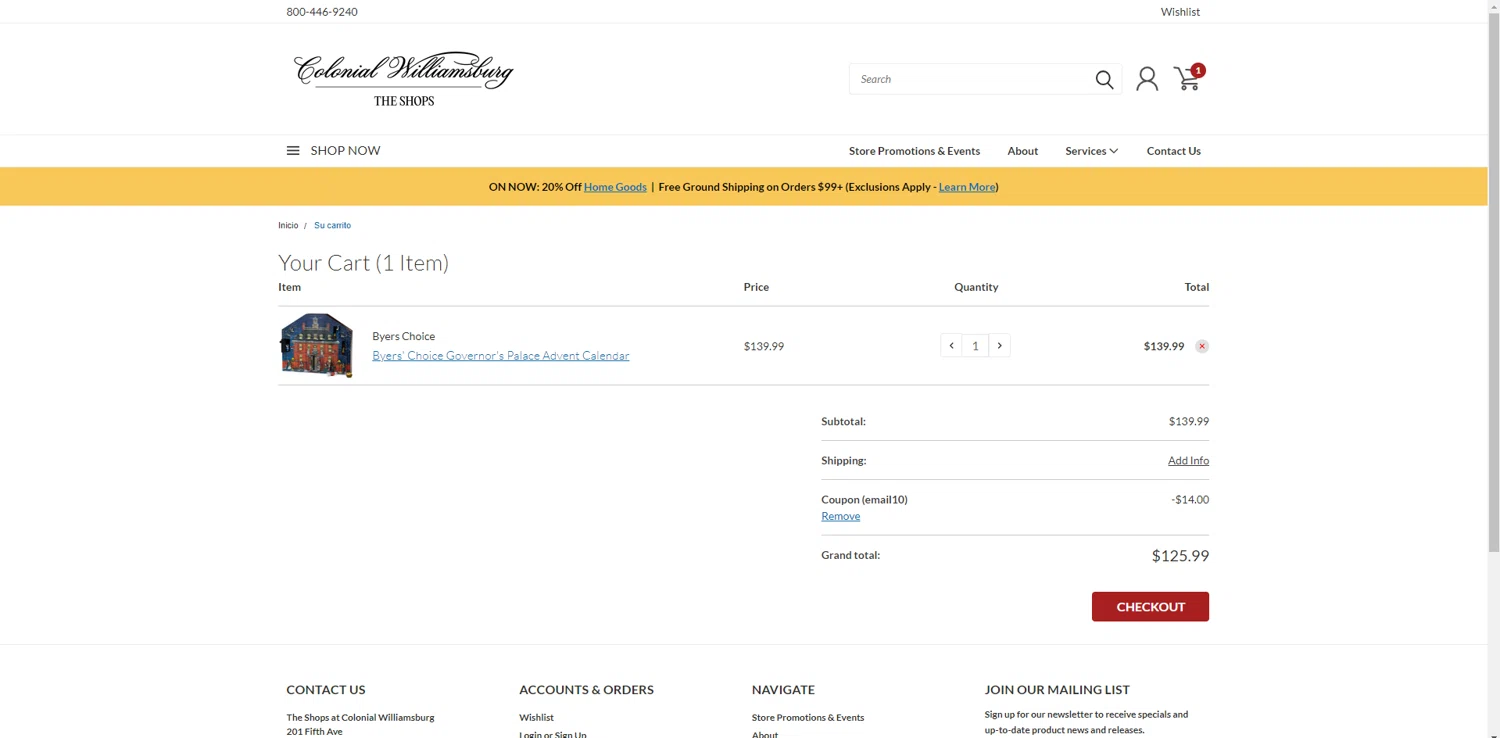 Colonial Williamsburg Promo Codes 12 Off November 2024