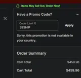 Colorado Avalanche coupon verification screenshot