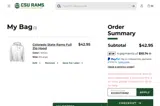 Colorado State Rams coupon verification screenshot
