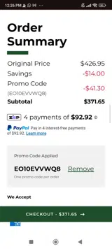 Colorado State Rams coupon verification screenshot