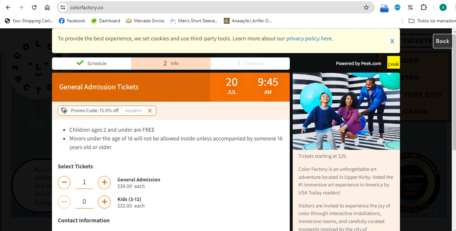 Color Factory Promo Codes 15 Off Coupons in August 2024 SimplyCodes