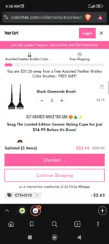 CTSMS10 coupon verification screenshot