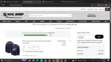 Columbus Blue Jackets Shop coupon verification screenshot