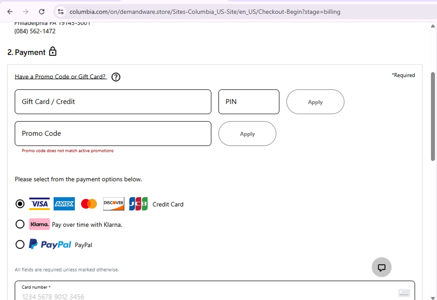 Columbia Sportswear promo code screenshot showing code SAVEBIG applied at Columbia Sportswear checkout page. Uploaded by SimplyCodes community member SaleSentinel7319 on Aug 4, 2025