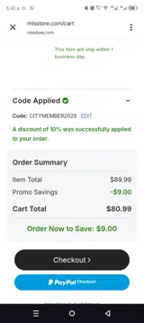 Columbus Crew coupon verification screenshot