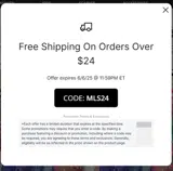 Columbus Crew coupon verification screenshot