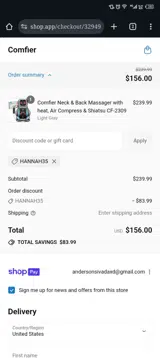 HANNAH35 coupon verification screenshot