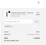 Comfort Concealment coupon verification screenshot